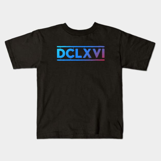 DCLXVI Kids T-Shirt by pitnerd